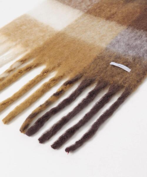 SMELLY(スメリー)の「ボリュームチェックマフラー(マフラー・レディース・ブラウン系その他/ブルー系その他・-)」の17枚目の写真