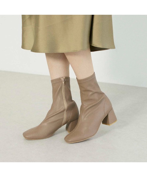 carino(カリーノ)の「【レイン対応】ストレッチヒールブーツ(ブーツ・レディース・デザートカモ/ブラック・S/M/L/LL)」の1枚目の写真