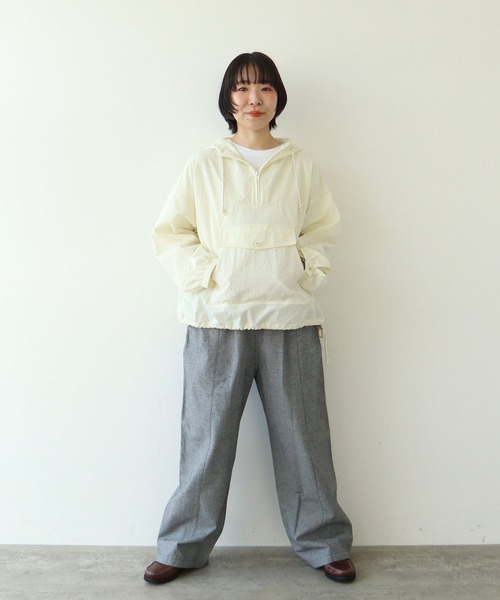 PAR ICI（パーリッシィ）の「ナイロンアノラックプルオーバー（その他アウター・レディース・サックスブルー/ブラック/アイボリー・FREE）」の6枚目の写真