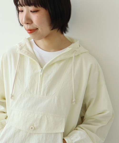 PAR ICI（パーリッシィ）の「ナイロンアノラックプルオーバー（その他アウター・レディース・サックスブルー/ブラック/アイボリー・FREE）」の8枚目の写真