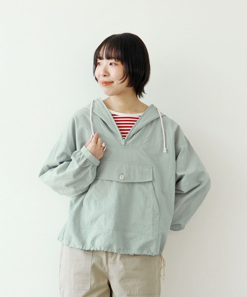 PAR ICI（パーリッシィ）の「ナイロンアノラックプルオーバー（その他アウター・レディース・サックスブルー/ブラック/アイボリー・FREE）」の17枚目の写真