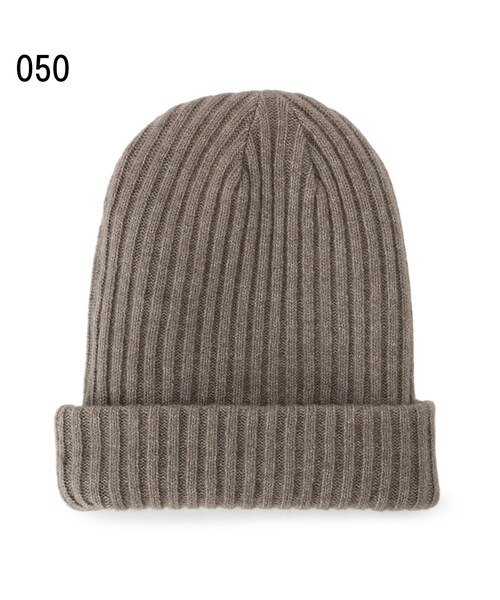 SHOO・LA・RUE（シューラルー）の「リバーシブルニット帽（ニットキャップ/ビーニー・レディース・ブラック/マスタード/ナチュラル/ライトベージュ・00）」の5枚目の写真