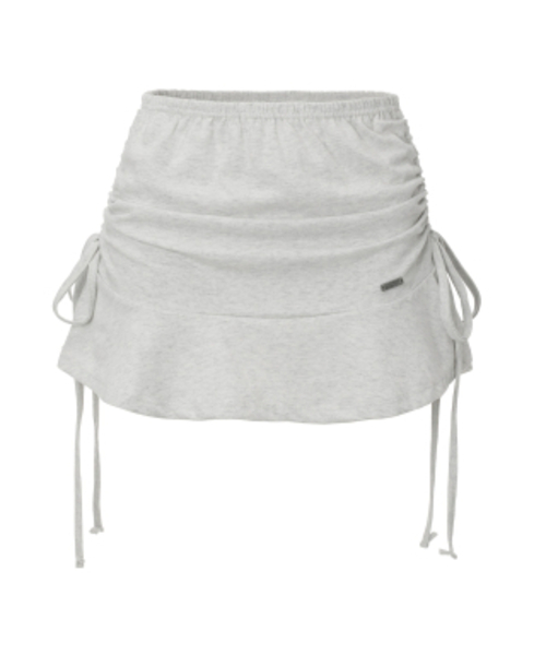 KHAKIPOINT(カーキポイント)の「Ribbon Shirring Skirt (melange)(スカート・レディース・その他・FREE)」の2枚目の写真