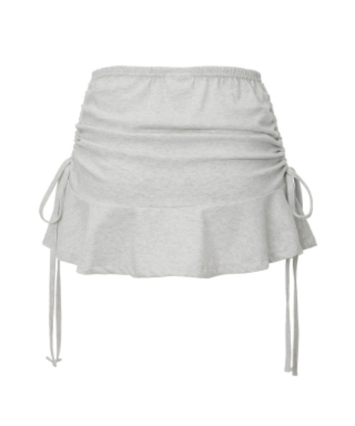 KHAKIPOINT(カーキポイント)の「Ribbon Shirring Skirt (melange)(スカート・レディース・その他・FREE)」の3枚目の写真