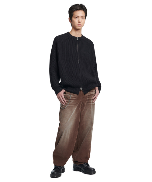 NOMANUAL(NOMANUAL)の「WAVE CURVED CORDUROY PANTS - BROWN(その他パンツ・レディース・その他・SMALL/MEDIUM/LARGE/X-LARGE)」の3枚目の写真
