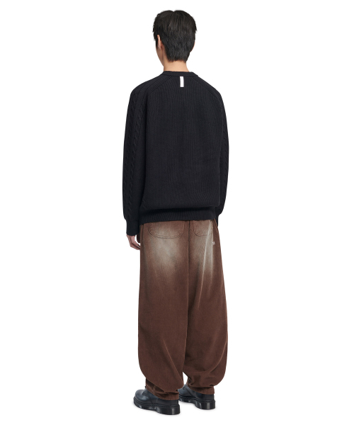 NOMANUAL(NOMANUAL)の「WAVE CURVED CORDUROY PANTS - BROWN(その他パンツ・レディース・その他・SMALL/MEDIUM/LARGE/X-LARGE)」の4枚目の写真