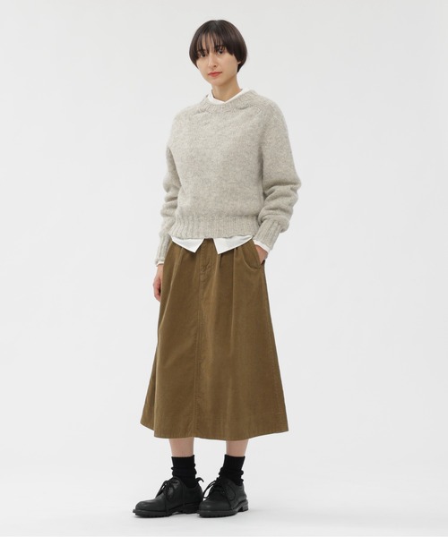 MHL.（エムエイチエル）の「RUSTIC WOOL（ニット/セーター・レディース・ダークブラウン/ナチュラル・2）」の11枚目の写真