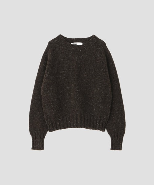 MHL.（エムエイチエル）の「RUSTIC WOOL（ニット/セーター・レディース・ダークブラウン/ナチュラル・2）」の8枚目の写真