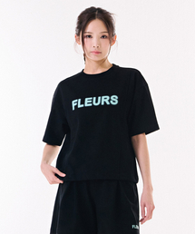 女性クーリングコットン切り替え半袖Tシャツ-DBRG5877D03