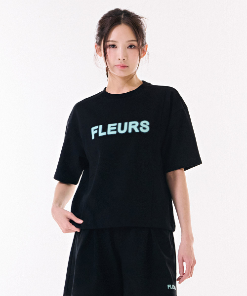 CHASECULT(チェイスカルト)の「女性クーリングコットン切り替え半袖Tシャツ-DBRG5877D03(Tシャツ/カットソー・レディース・ブラック・90/85)」の1枚目の写真