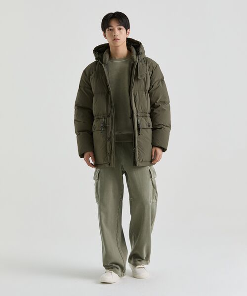 MUSINSA STANDARD（ムシンサスタンダード）の「ピグメントカーゴスウェットパンツ[カーキ]（スウェットパンツ・メンズ・その他・MEDIUM/LARGE/X-LARGE/XX-LARGE）」の9枚目の写真