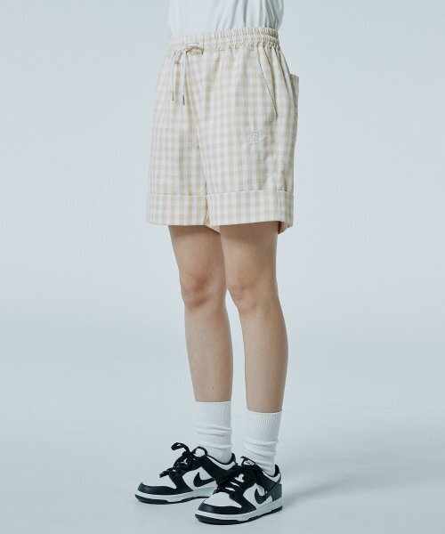 WaiKei（ワイケイ）の「ギンガムチェックショートパンツイエロー（その他パンツ・レディース・その他・FREE）」の2枚目の写真