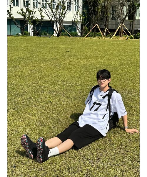 NOMANUAL（NOMANUAL）の「17 MESH BLOCK FOOTBALL JERSEY - WHITE（Tシャツ/カットソー・レディース・その他・LARGE/MEDIUM/X-LARGE）」の13枚目の写真