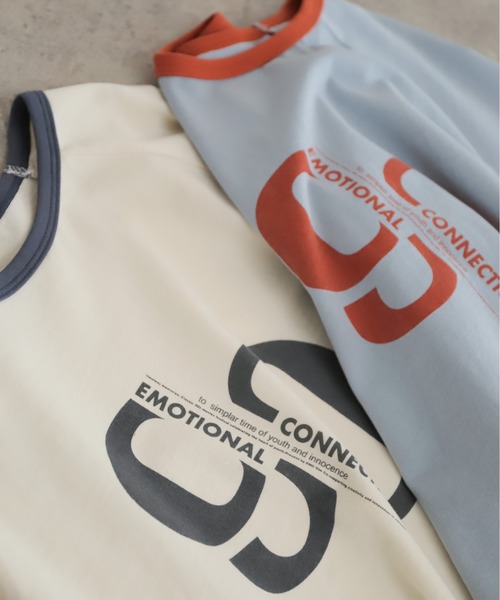 NOMBRE IMPAIR（ノンブルアンペール）の「90ｓロゴＰＴ　リンガー8分袖ＴＥＥ（Tシャツ/カットソー・レディース・キナリ/サックスブルー・FREE）」の17枚目の写真