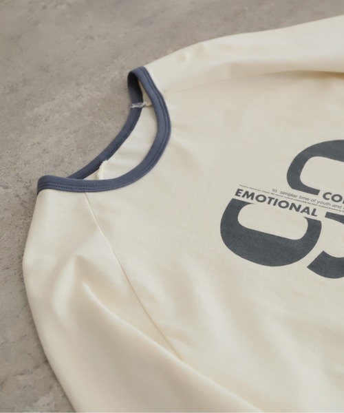 NOMBRE IMPAIR（ノンブルアンペール）の「90ｓロゴＰＴ　リンガー8分袖ＴＥＥ（Tシャツ/カットソー・レディース・キナリ/サックスブルー・FREE）」の19枚目の写真