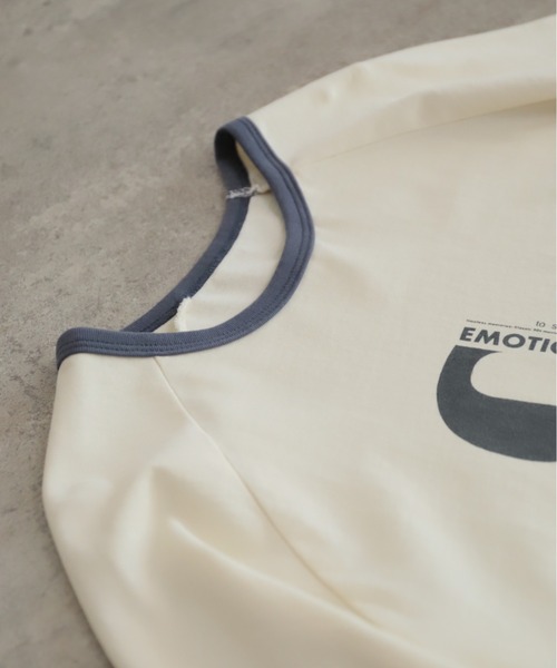 NOMBRE IMPAIR（ノンブルアンペール）の「90ｓロゴＰＴ　リンガー8分袖ＴＥＥ（Tシャツ/カットソー・レディース・キナリ/サックスブルー・FREE）」の21枚目の写真