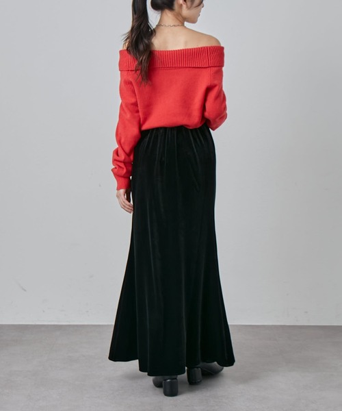 Lui's(ルイス)の「ベロアマーメイドスカート(スカート・レディース・ブラック/アイボリー/グレー・36/38)」の11枚目の写真