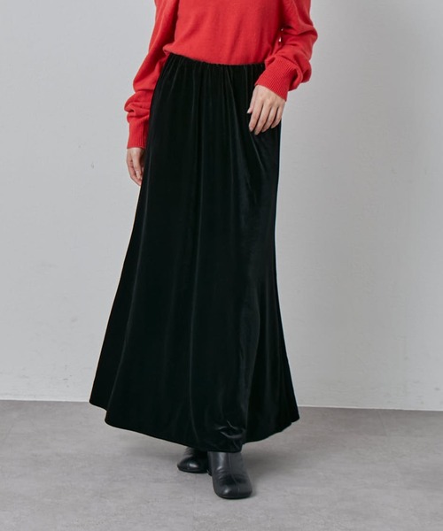 Lui's(ルイス)の「ベロアマーメイドスカート(スカート・レディース・ブラック/アイボリー/グレー・36/38)」の4枚目の写真