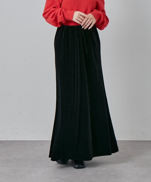 Lui's(ルイス)の「ベロアマーメイドスカート(スカート・レディース・ブラック/アイボリー/グレー・36/38)」の5枚目の写真