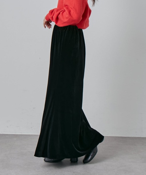 Lui's(ルイス)の「ベロアマーメイドスカート(スカート・レディース・ブラック/アイボリー/グレー・36/38)」の6枚目の写真