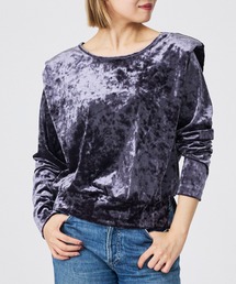 Rouge vif la cle | 【Keena/キーナ】ロングスリーブ/トップス/ベロア/お出かけ【WEB限定】(Tシャツ/カットソー)