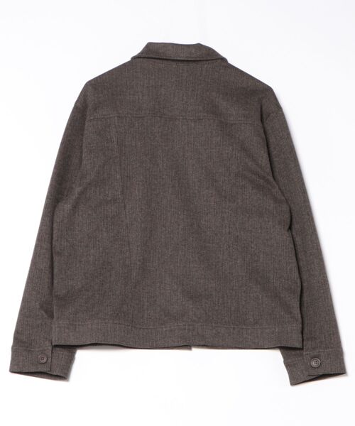 LE CERCLE par rope'（ルセルクルパーロペ）の「ツイードライクテクスチャーショートブルゾン/セットアップ対応（テーラードジャケット・メンズ・ブラック/チャコールグレー/ダークブラウン・L/LL/M/S）」の14枚目の写真