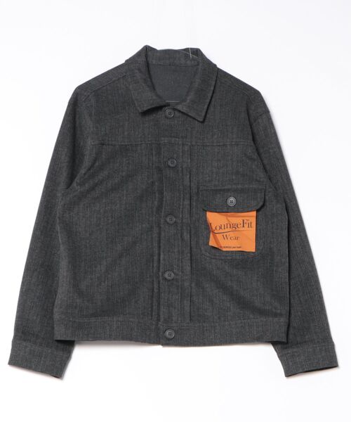 LE CERCLE par rope'（ルセルクルパーロペ）の「ツイードライクテクスチャーショートブルゾン/セットアップ対応（テーラードジャケット・メンズ・ブラック/チャコールグレー/ダークブラウン・L/LL/M/S）」の12枚目の写真