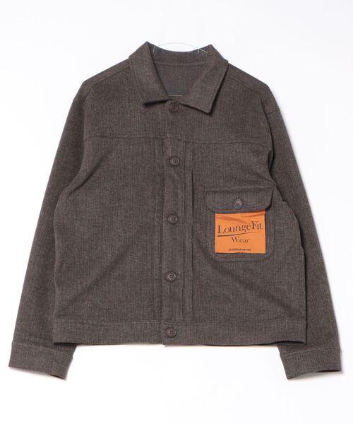 LE CERCLE par rope'（ルセルクルパーロペ）の「ツイードライクテクスチャーショートブルゾン/セットアップ対応（テーラードジャケット・メンズ・ブラック/チャコールグレー/ダークブラウン・L/LL/M/S）」の13枚目の写真