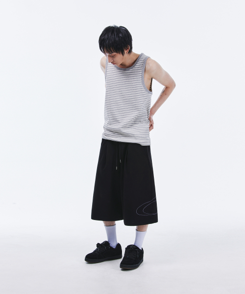 SCALLYWAG（スカリーワグ）の「サイドビッグロゴバミューダスウェットショーツ[ブラック]（その他パンツ・レディース・その他・MEDIUM/LARGE）」の5枚目の写真