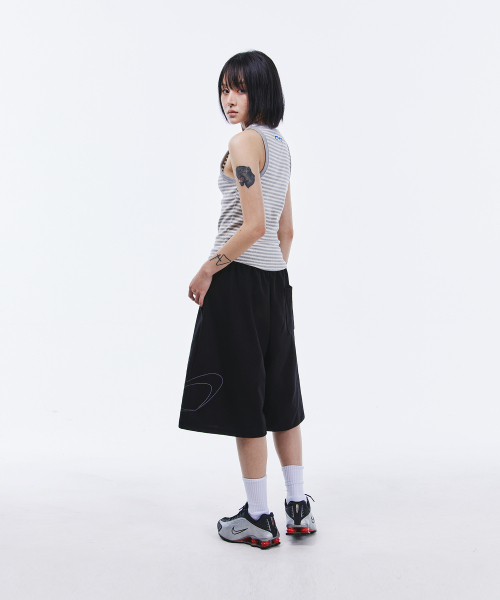 SCALLYWAG（スカリーワグ）の「サイドビッグロゴバミューダスウェットショーツ[ブラック]（その他パンツ・レディース・その他・MEDIUM/LARGE）」の8枚目の写真
