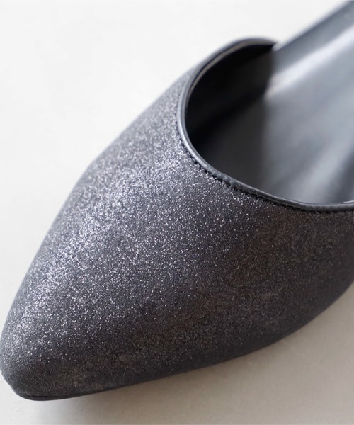 Cupid Heart（キューピッドハート）の「【Cupid Heart】結婚式用！ローブロックヒールラメグリッターパンプス（パンプス・レディース・ブラック/シルバー/ベージュ・SMALL/MEDIUM/LARGE）」の22枚目の写真