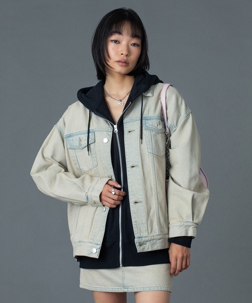 CURSIVE LOGO DENIM JACKET（デニムジャケット）｜X-girl（エックス