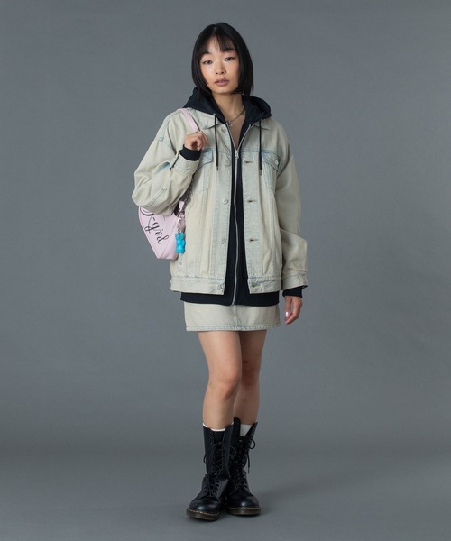 CURSIVE LOGO DENIM JACKET（デニムジャケット）｜X-girl（エックス