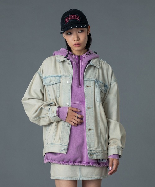 CURSIVE LOGO DENIM JACKET（デニムジャケット）｜X-girl（エックス
