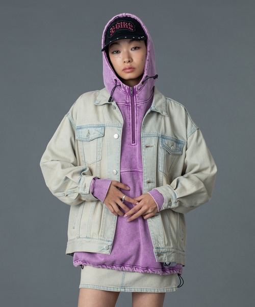 CURSIVE LOGO DENIM JACKET（デニムジャケット）｜X-girl（エックス