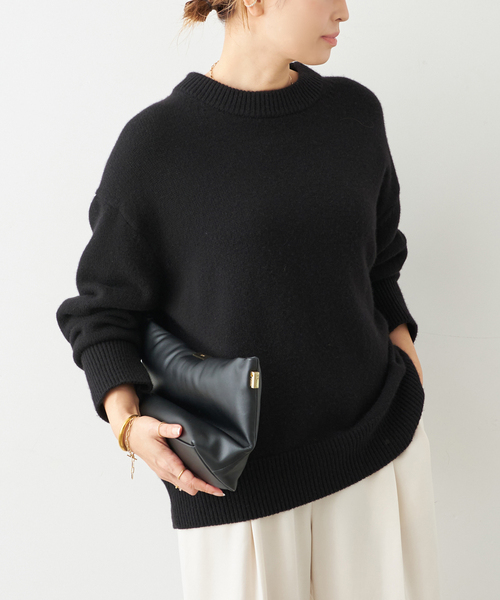 CASHY OVER クルーネックプルオーバー（ニット/セーター）｜Deuxieme