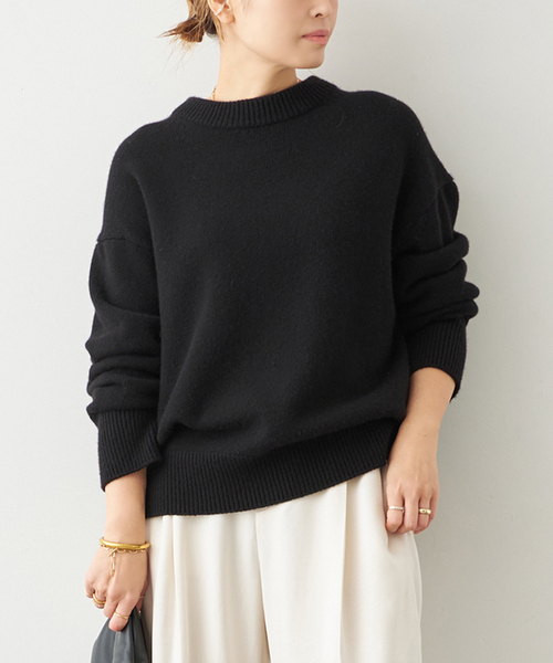 CASHY OVER クルーネックプルオーバー（ニット/セーター）｜Deuxieme
