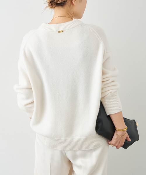 CASHY OVER クルーネックプルオーバー（ニット/セーター）｜Deuxieme