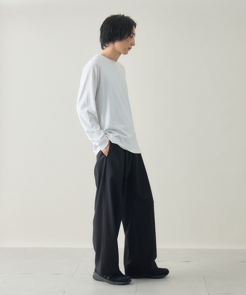 kuros'(クロス)の「【kuros'オリジナル】イージーワイドタックパンツ(スラックス・レディース・ブラック/グレー・SMALL/MEDIUM/LARGE)」の17枚目の写真