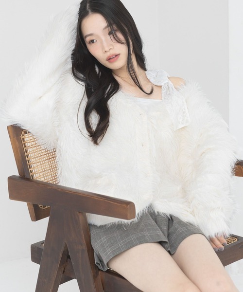 Heather(ヘザー)の「ウエストフリルミニスカート 612867(スカート・レディース・グレー系その他2/ベージュ/グレー系その他・FREE)」の6枚目の写真