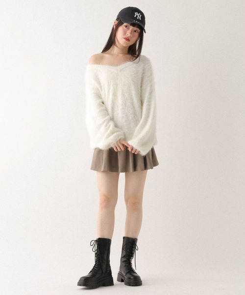 Heather(ヘザー)の「ウエストフリルミニスカート 612867(スカート・レディース・グレー系その他2/ベージュ/グレー系その他・FREE)」の15枚目の写真