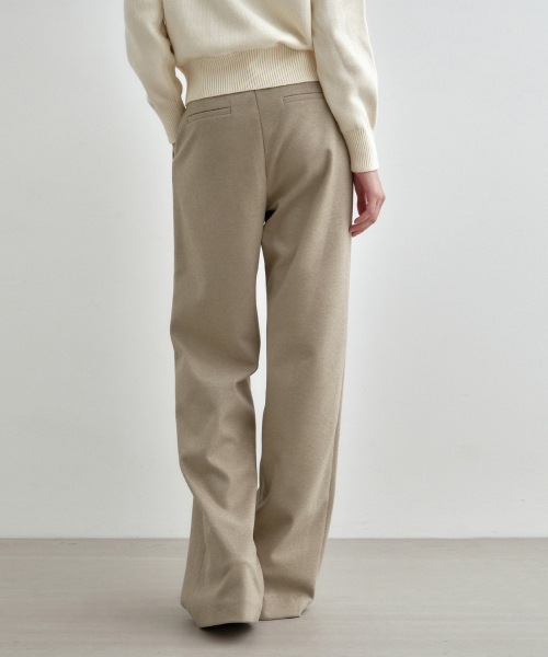 MONGDOL(モンドル)の「ウィンターver) ワンタックワイドスラックス ベージュ MDPT025FWBEIGE(スラックス・レディース・その他・SMALL/MEDIUM/LARGE)」の4枚目の写真
