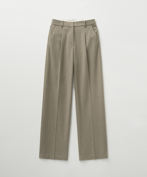 MONGDOL(モンドル)の「ウィンターver) ワンタックワイドスラックス ベージュ MDPT025FWBEIGE(スラックス・レディース・その他・SMALL/MEDIUM/LARGE)」の6枚目の写真
