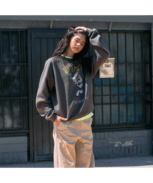 ERER(エルエル)の「Popeye Raglan Sweatshirt Charcoal(スウェット・レディース・その他・1/2)」の5枚目の写真