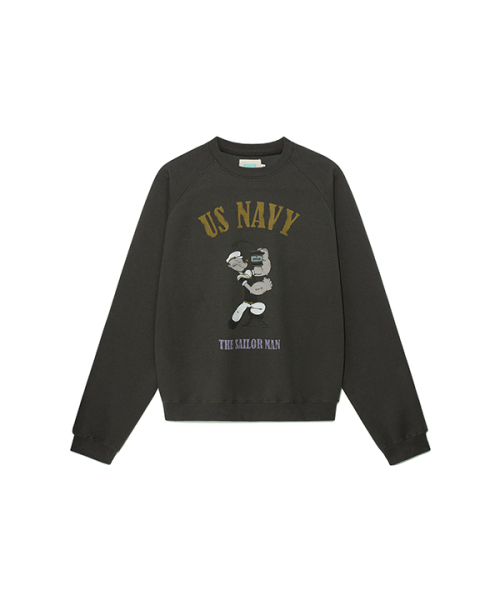 ERER(エルエル)の「Popeye Raglan Sweatshirt Charcoal(スウェット・レディース・その他・1/2)」の6枚目の写真