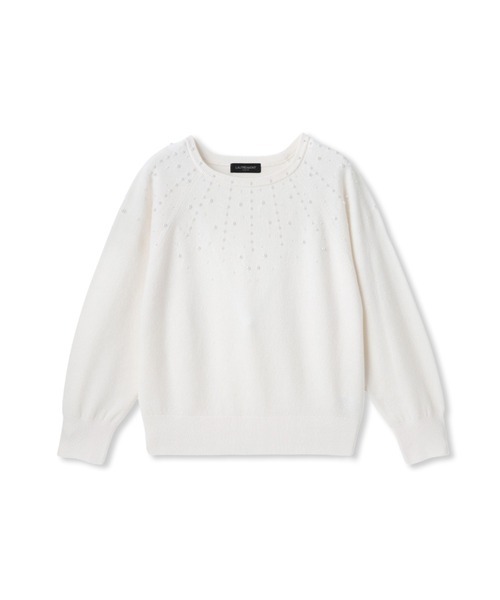 セール】パール刺繍ニットプルオーバー（ニット/セーター