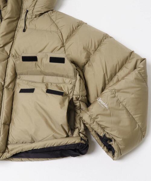 GYMPHLEX（ジムフレックス）の「GYMPHLEX　DOWN HOODED SHORT JACKET（ダウンジャケット/コート・レディース・ブラック/ライトベージュ/チャコールグレー・12）」の11枚目の写真