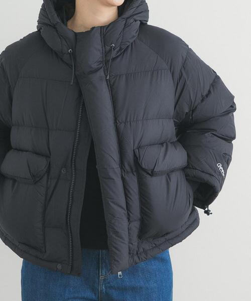 GYMPHLEX（ジムフレックス）の「GYMPHLEX　DOWN HOODED SHORT JACKET（ダウンジャケット/コート・レディース・ブラック/ライトベージュ/チャコールグレー・12）」の16枚目の写真