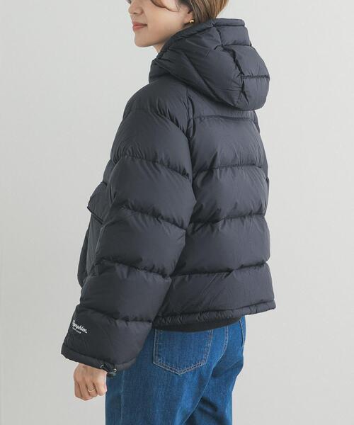 GYMPHLEX（ジムフレックス）の「GYMPHLEX　DOWN HOODED SHORT JACKET（ダウンジャケット/コート・レディース・ブラック/ライトベージュ/チャコールグレー・12）」の18枚目の写真