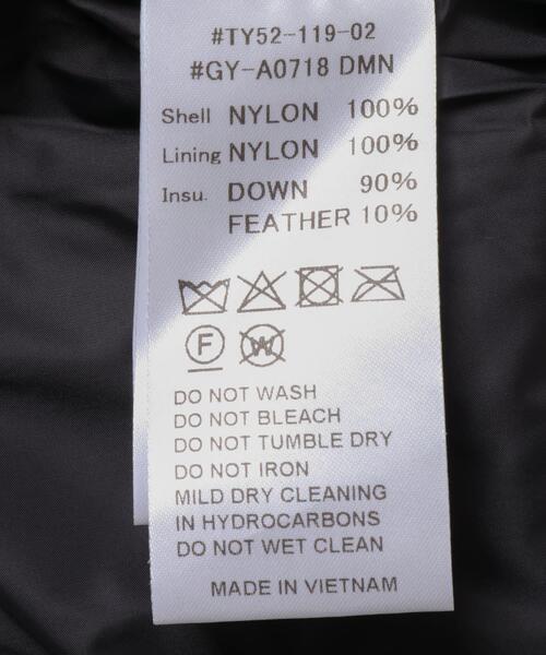 GYMPHLEX（ジムフレックス）の「GYMPHLEX　DOWN HOODED SHORT JACKET（ダウンジャケット/コート・レディース・ブラック/ライトベージュ/チャコールグレー・12）」の21枚目の写真